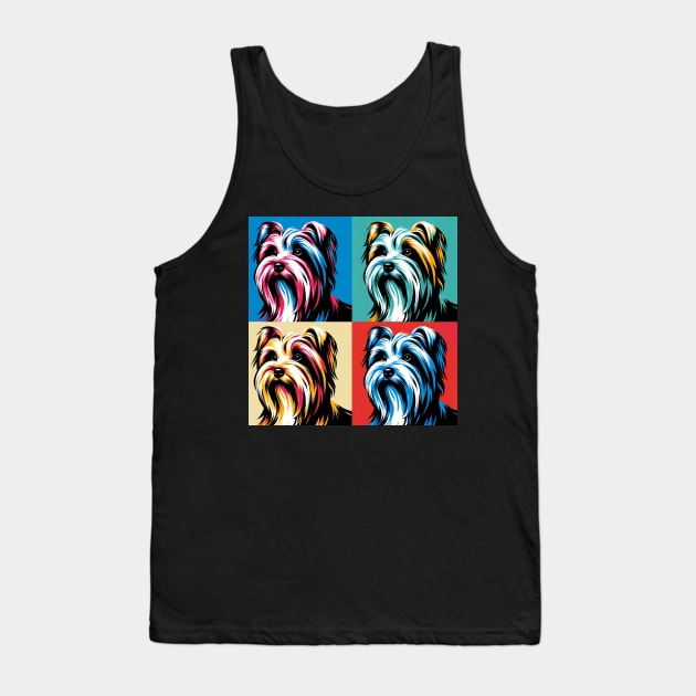 Biewer Terrier Pop Art - Dog Lovers Tank Top by PawPopArt